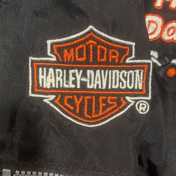 Harley-Davidson Black and Orange Kids Footie - Picture 6 of 6